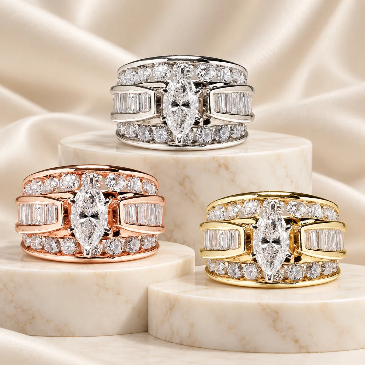 Geometric Ring for Women Simple Design Daily Wear Finger Ring