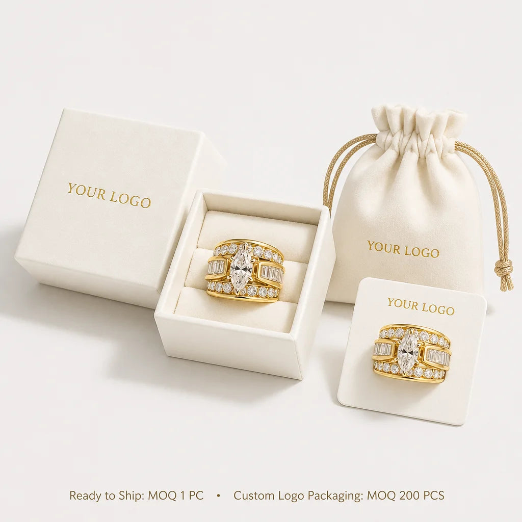 Geometric Ring for Women Simple Design Daily Wear Finger Ring
