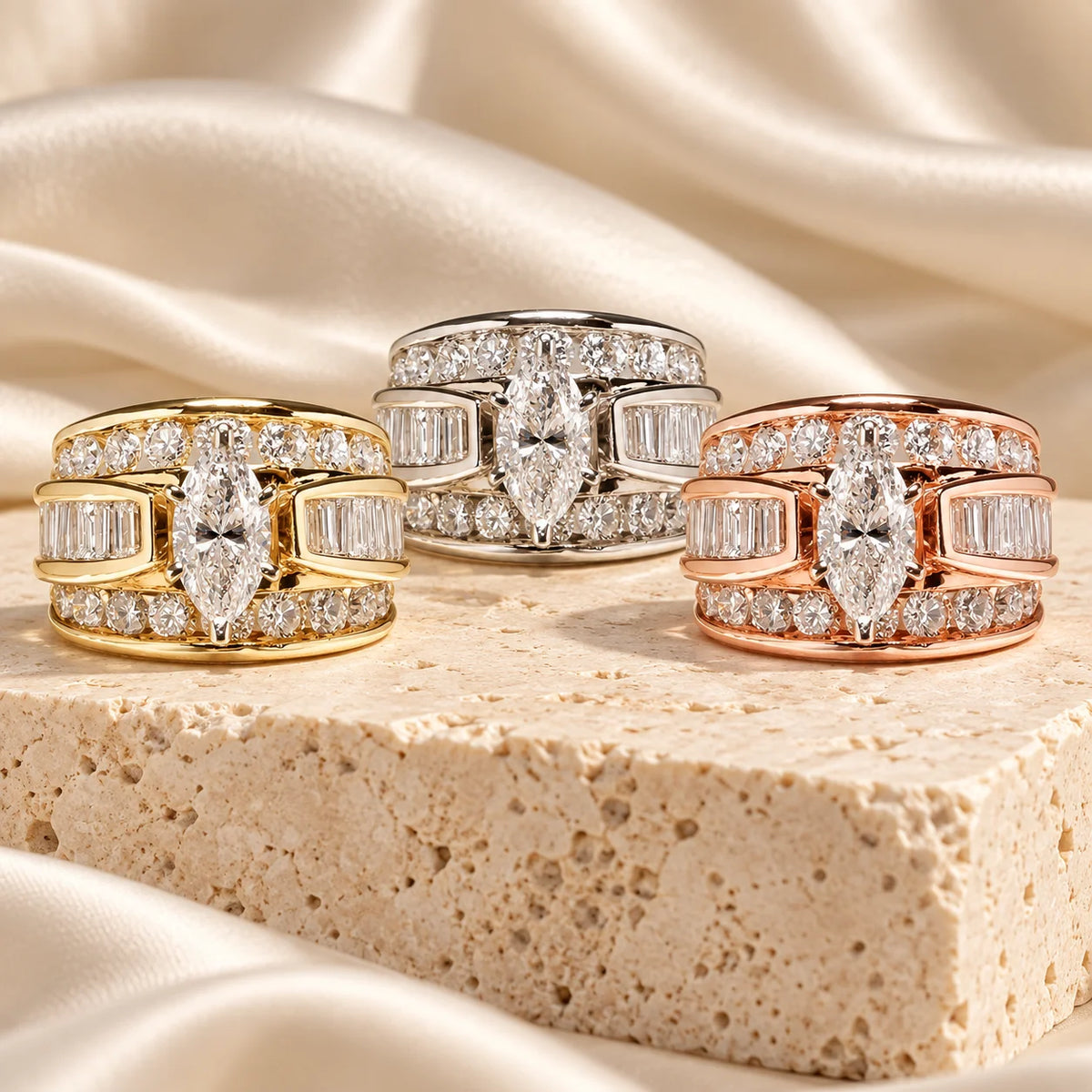 Geometric Ring for Women Simple Design Daily Wear Finger Ring